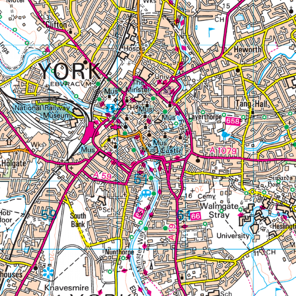 OS105 York Surrounding area